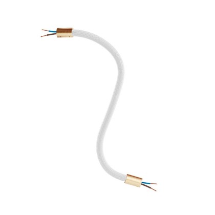 Kit Creative Flex tube flexible recouvert de tissu RM02 Argent - Bronze satiné