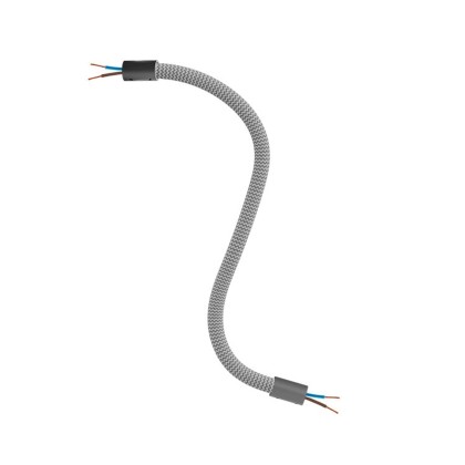 Kit Creative Flex tube flexible recouvert de tissu RM75 Titane - Noir