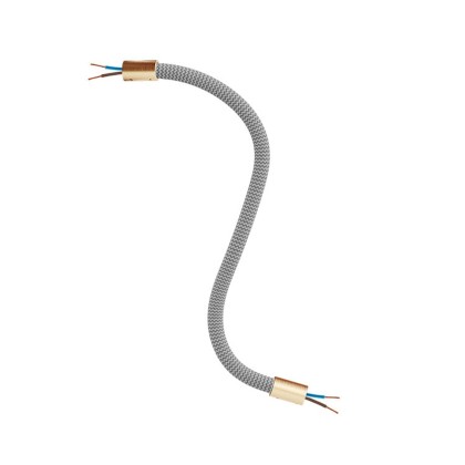 Kit Creative Flex tube flexible recouvert de tissu RM75 Titane - Bronze satiné