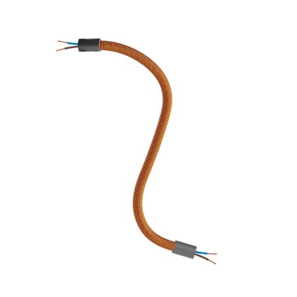 Kit Creative Flex tube flexible recouvert de tissu RM74 Cuivre - Noir