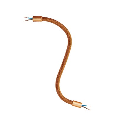 Kit Creative Flex tube flexible recouvert de tissu RM74 Cuivre - Cuivre satiné