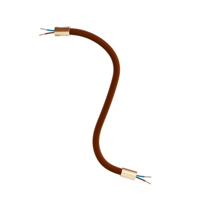 Kit Creative Flex tube flexible recouvert de tissu RM13 Marron - Bronze satiné