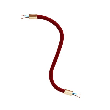 Kit Creative Flex tube flexible recouvert de tissu RM09 Rouge - Bronze satiné