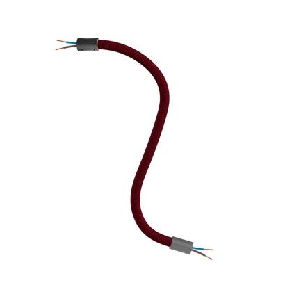 Kit Creative Flex tube flexible recouvert de tissu RM19 Bordeaux - Noir