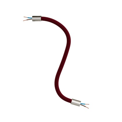 Kit Creative Flex tube flexible recouvert de tissu RM19 Bordeaux - Titane satiné