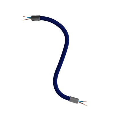 Kit Creative Flex tube flexible recouvert de tissu RM20 Bleu Foncé - Noir