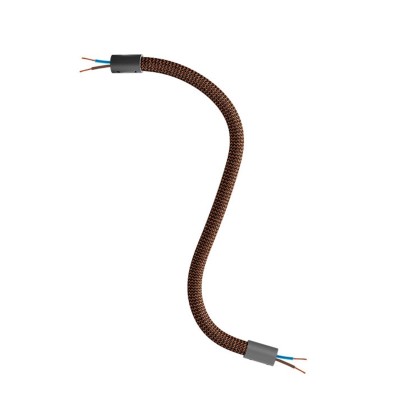 Kit Creative Flex tube flexible recouvert de tissu RZ22 Noir Whisky - Noir