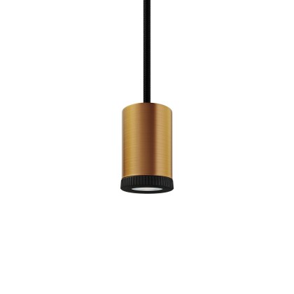 Mini lamp LED GU1d0 - geborsteld koper