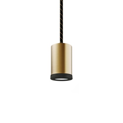 Mini lamp LED GU1d0 - geborsteld brons