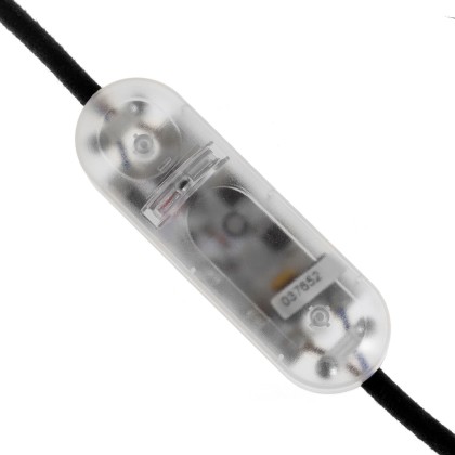 LED en traditionale lichtbron snoerdimmer met schakelaar - transparant