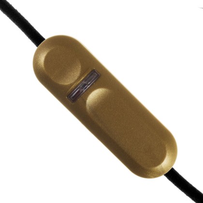 LED en traditionale lichtbron snoerdimmer met schakelaar - goud