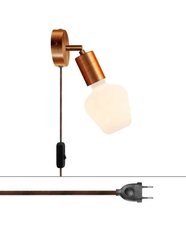 Spostaluce lamp en verstelbaar metalen scharnier