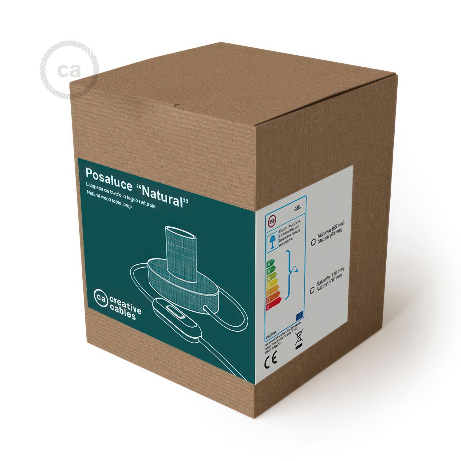 Posaluce - grote houten tafellamp