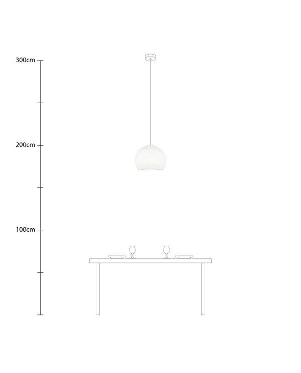 Lampe suspension avec abat-jour Cupola