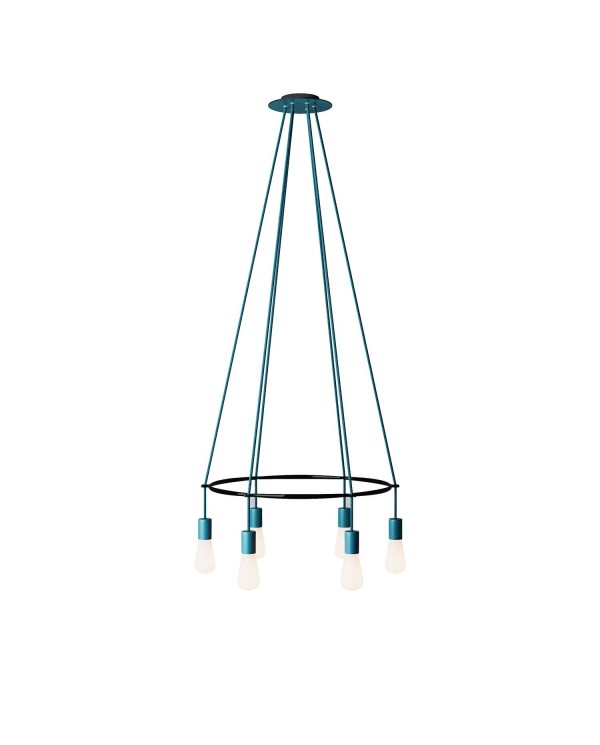 Lustre Cage avec 6 bras Edison ST64