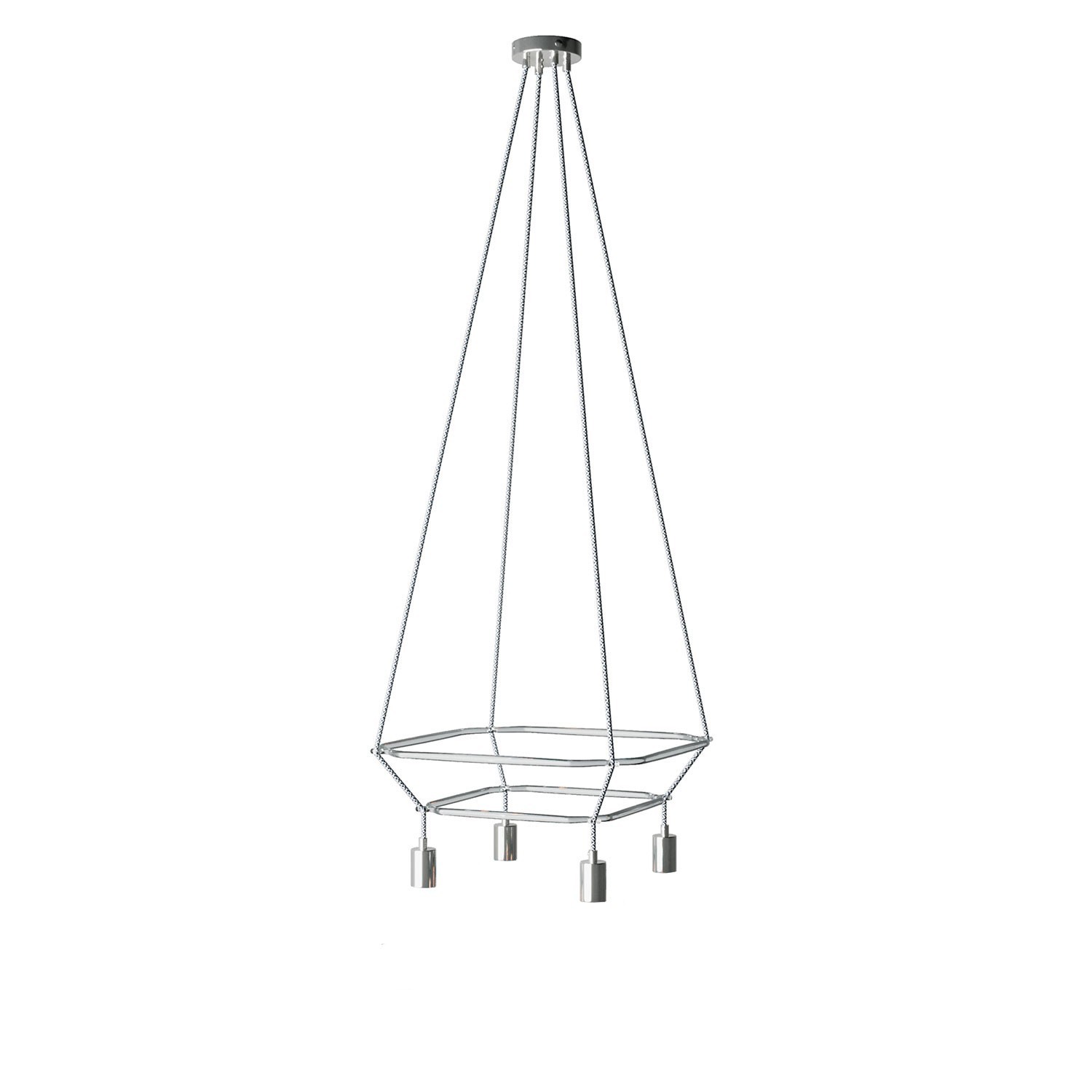 Lustre 2 Cage avec 4 bras Bona Pastel