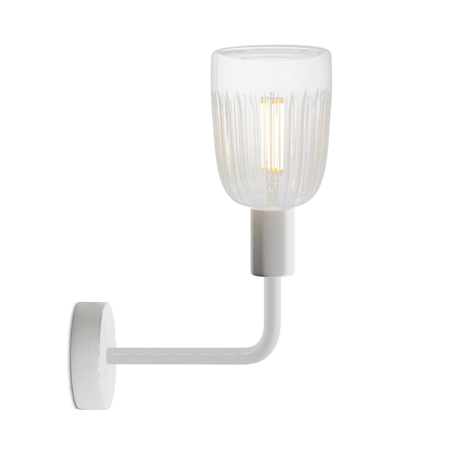 Lampe Fermaluce Elle en métal avec ampoule Crystal