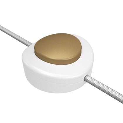Interrupteur unipolaire à pédale Creative Switch blanc - Bronze