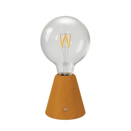 Lampe portative LED rechargeable Cabless01 avec ampoule globo G125 - Safran