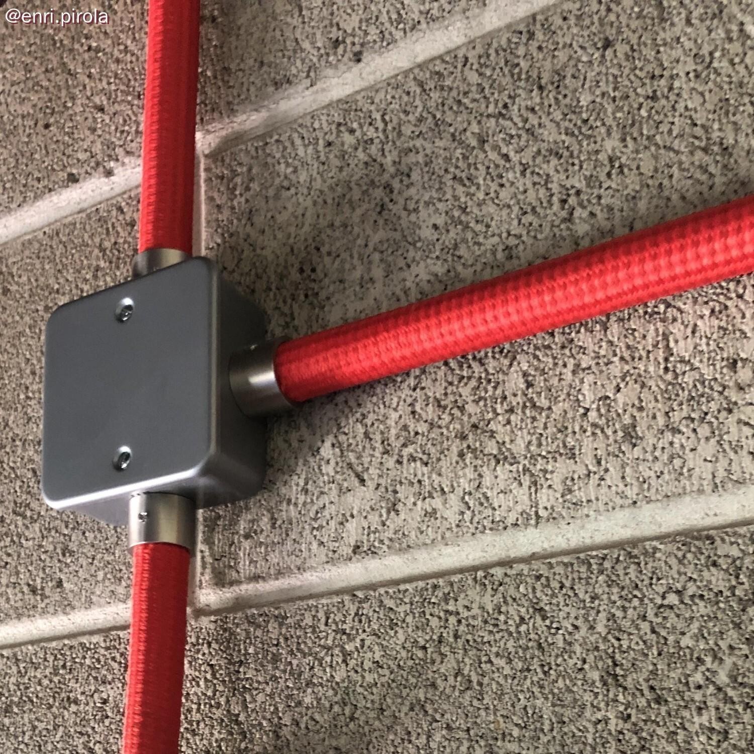 Verzinkte metalen aansluitdop met schroefdraad voor 20 mm. Creative-Tube, schroefklemmen meegeleverd