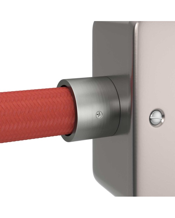 Verzinkte metalen aansluitdop met schroefdraad voor 20 mm. Creative-Tube, schroefklemmen meegeleverd