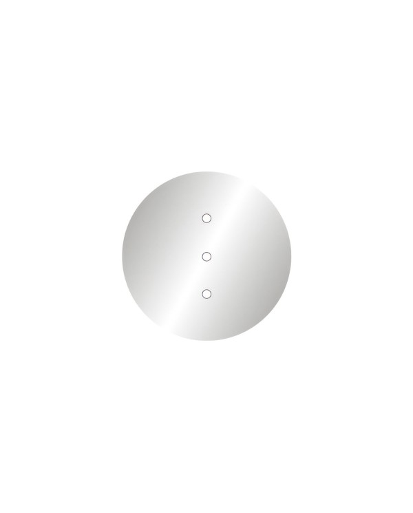 Rosace Rose-One rond de 200 mm de diamètre avec 3 trous alignés et 4 trous latéraux
