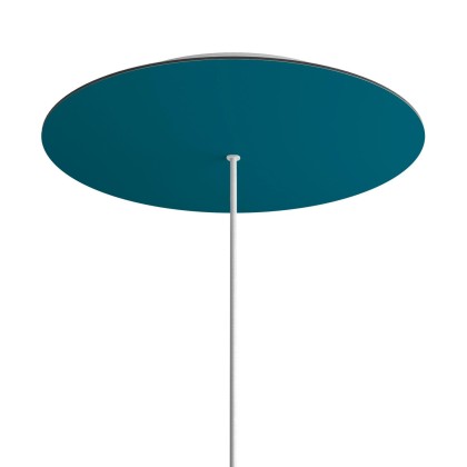 Rosace XXL Rose-One rond de 400 mm de diamètre avec 1 trou et 4 trous latéraux - Pétrole