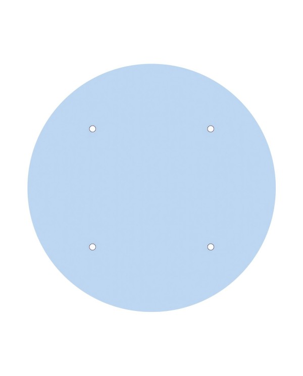 Rosace XXL Rose-One rond de 400 mm de diamètre avec 4 trous et 4 trous latéraux