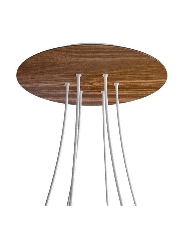 Rosace XXL Rose-One rond de 400 mm de diamètre avec 6 trous et 4 trous latéraux