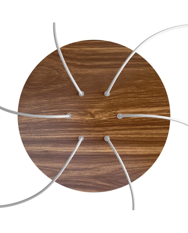 Rosace XXL Rose-One rond de 400 mm de diamètre avec 6 trous et 4 trous latéraux