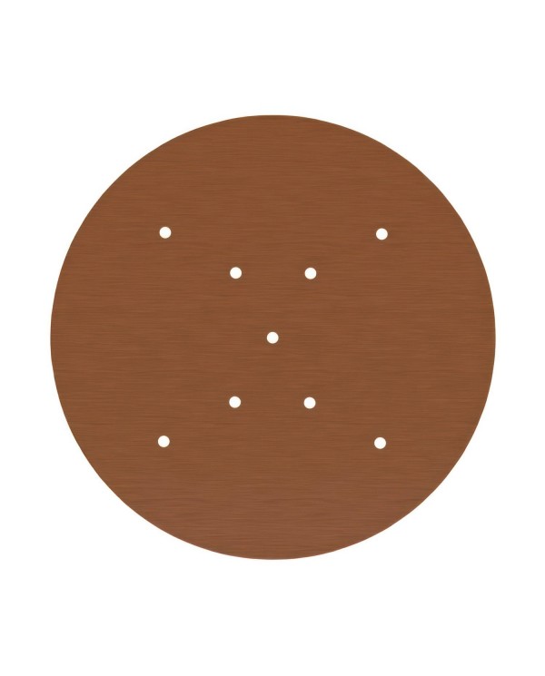 Rosace XXL Rose-One rond de 400 mm de diamètre avec 9 trous en croix et 4 trous latéraux