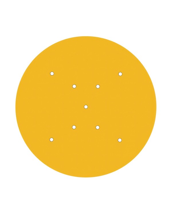 Rosace XXL Rose-One rond de 400 mm de diamètre avec 9 trous en croix et 4 trous latéraux