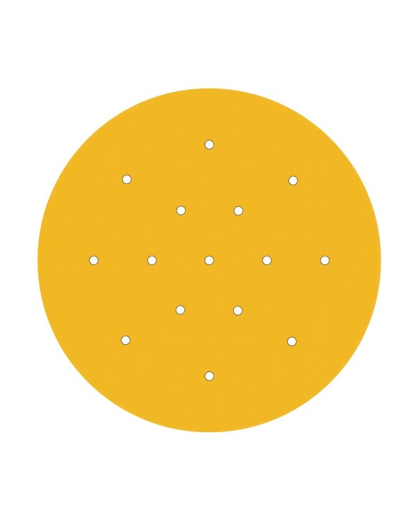 Rosace XXL Rose-One rond de 400 mm de diamètre avec 15 trous et 4 trous latéraux