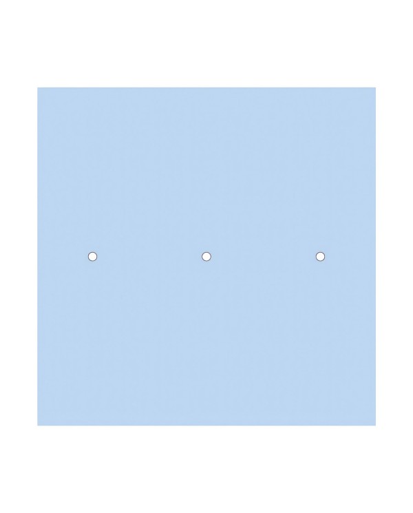 Rosace XXL Rose-One carré de 400 mm avec 3 trous et 4 trous latéraux