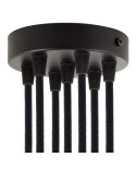 Kit rosace métallique cylindrique à 7 trous