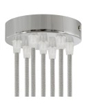 Kit rosace métallique cylindrique à 7 trous