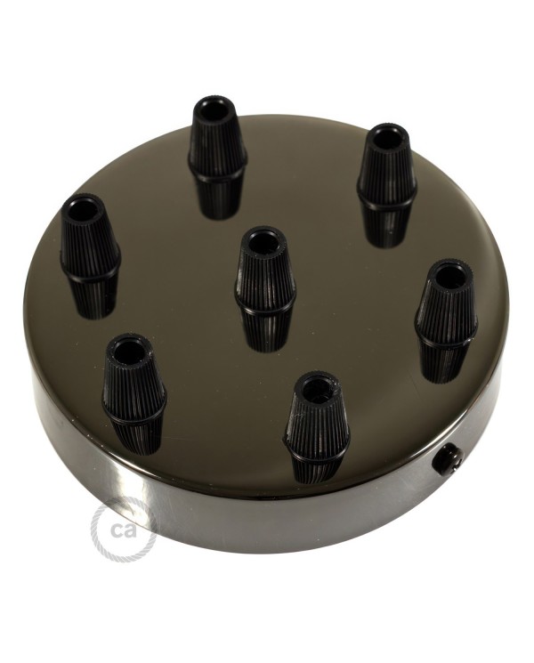Kit rosace métallique cylindrique à 7 trous