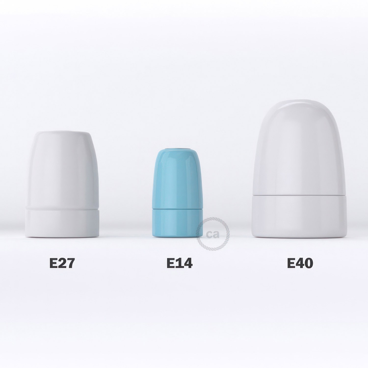 Kit douille E14 en porcelaine