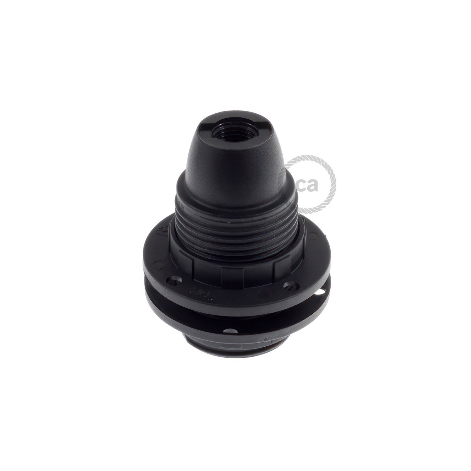 Hard plastic E14 fitting voor lampenkap en 2 schroefringen