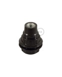 Bakeliet E14 fitting voor lampenkap met 2 schroefringen