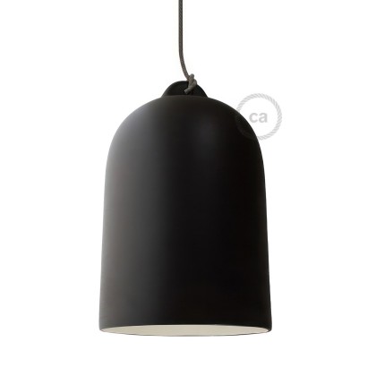 Abat-jour Cloche XL en céramique - Made in Italy - Tableau noir - Blanc