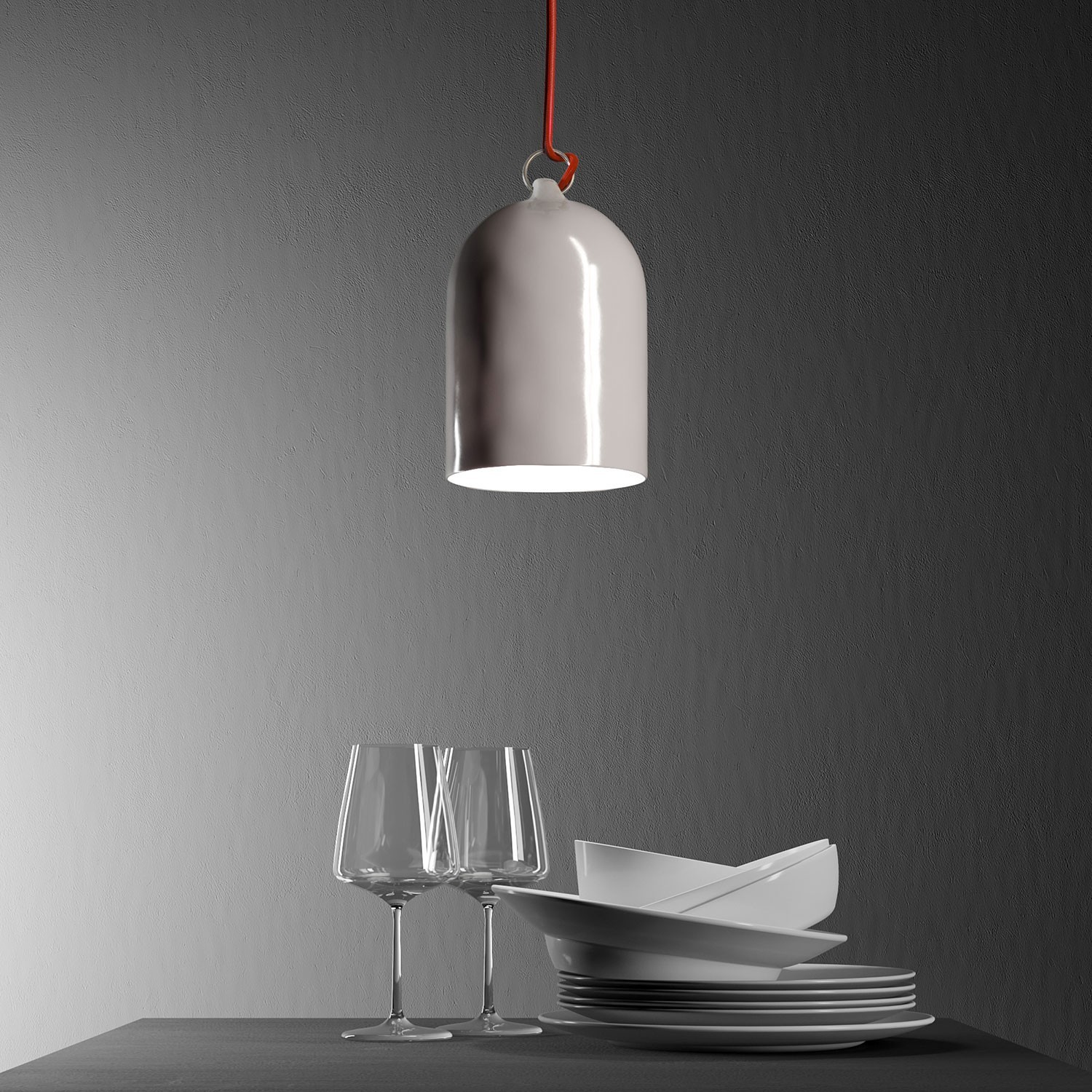 Cloche Mini XS keramische lampenkap - Made in Italy