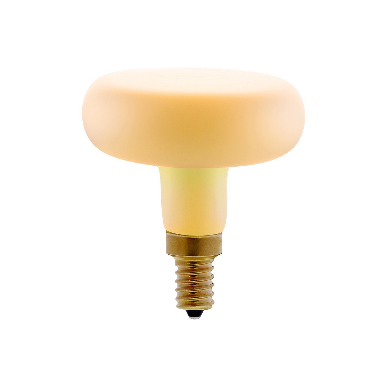 DASH D66 White Frosted LED lichtbron met recht filament   4W E14 Dimbaar 2700K