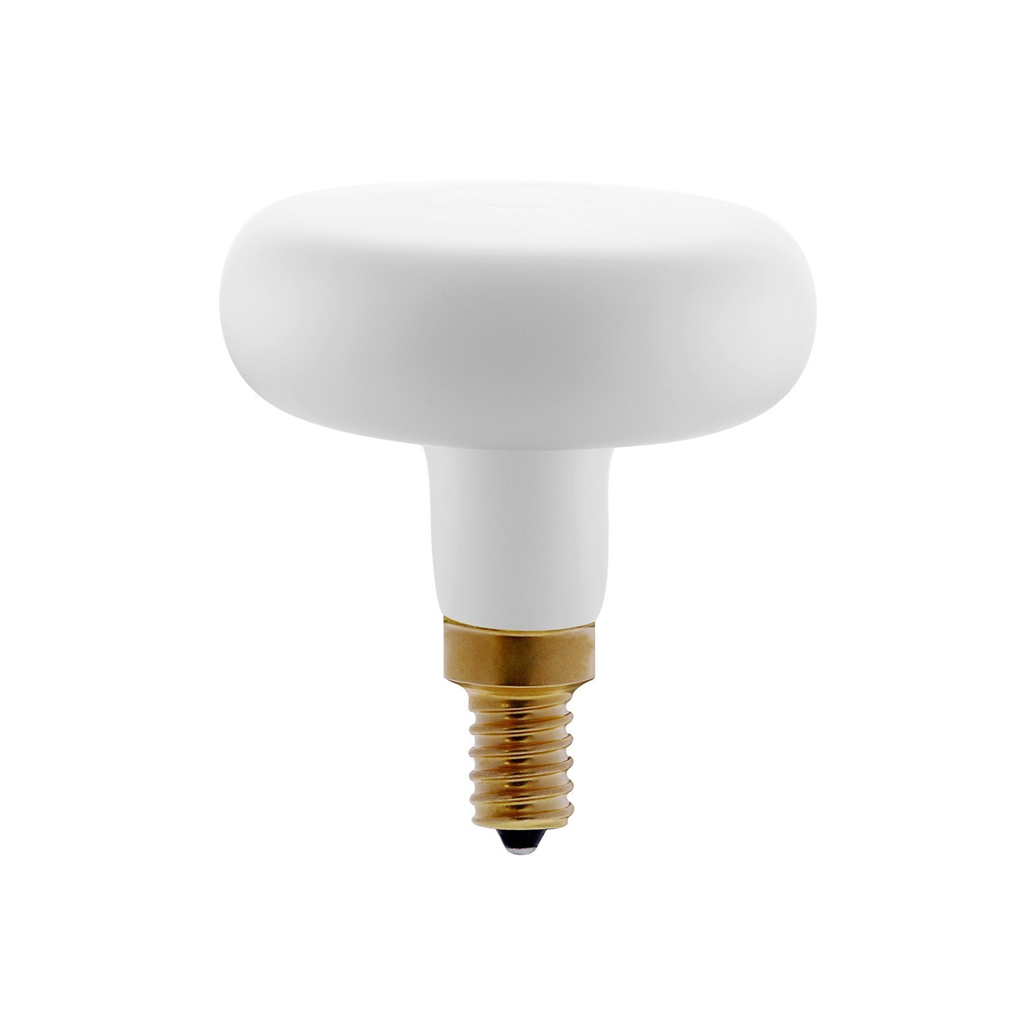 DASH D66 White Frosted LED lichtbron met recht filament   4W E14 Dimbaar 2700K
