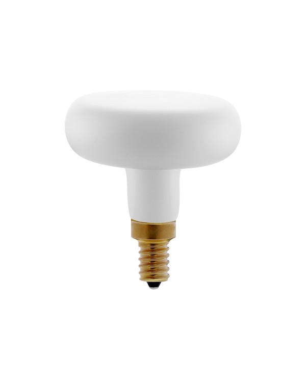 DASH D66 White Frosted LED lichtbron met recht filament   4W E14 Dimbaar 2700K