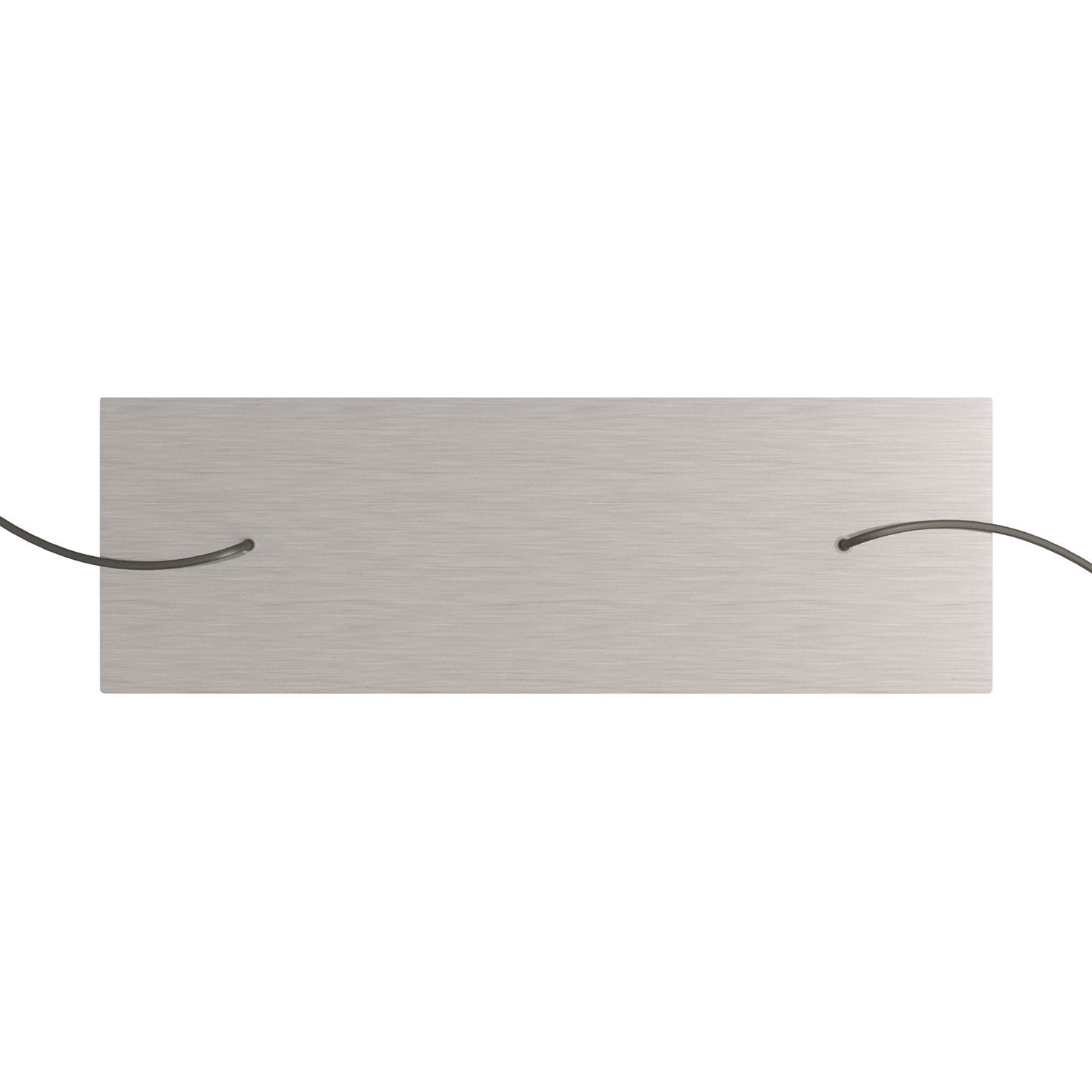 Rosace XXL Rose-One rectangulaire à 2 trous et 6 trous latéraux, dimension 675 x 225 mm