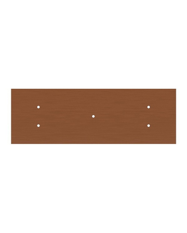 Rosace XXL Rose-One rectangulaire à 5 trous et 6 trous latéraux, dimension 675 x 225 mm