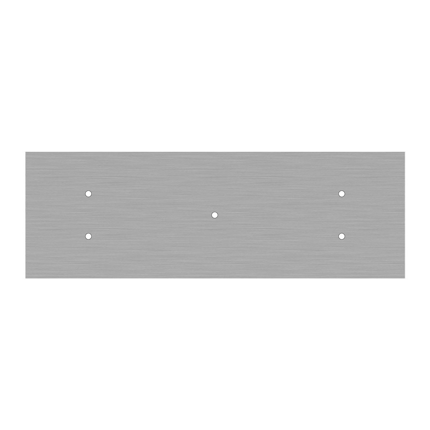 Rosace XXL Rose-One rectangulaire à 5 trous et 6 trous latéraux, dimension 675 x 225 mm