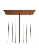 XXL rechthoekige 7-gats Rose-One plafondkap-kit, afmetingen 675 x 225 mm