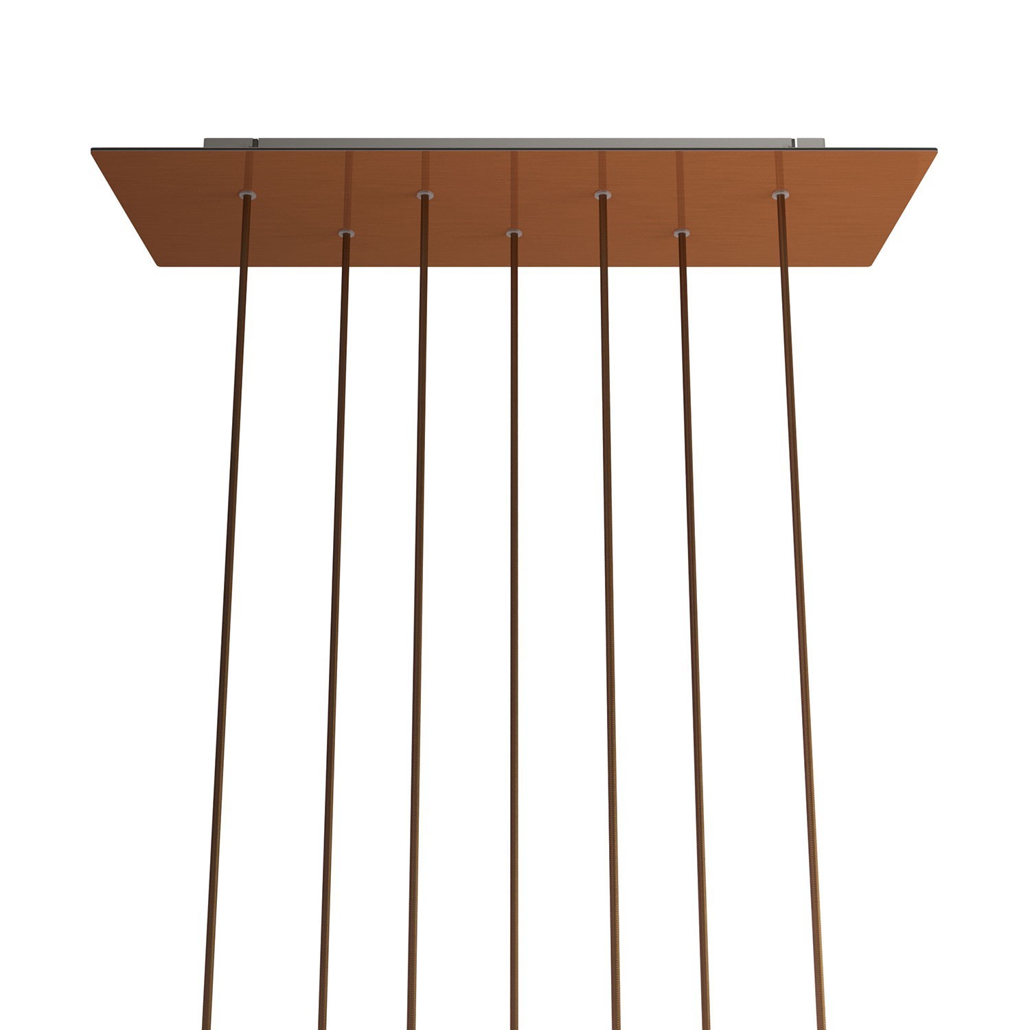 XXL rechthoekige 7-gats Rose-One plafondkap-kit, afmetingen 675 x 225 mm
